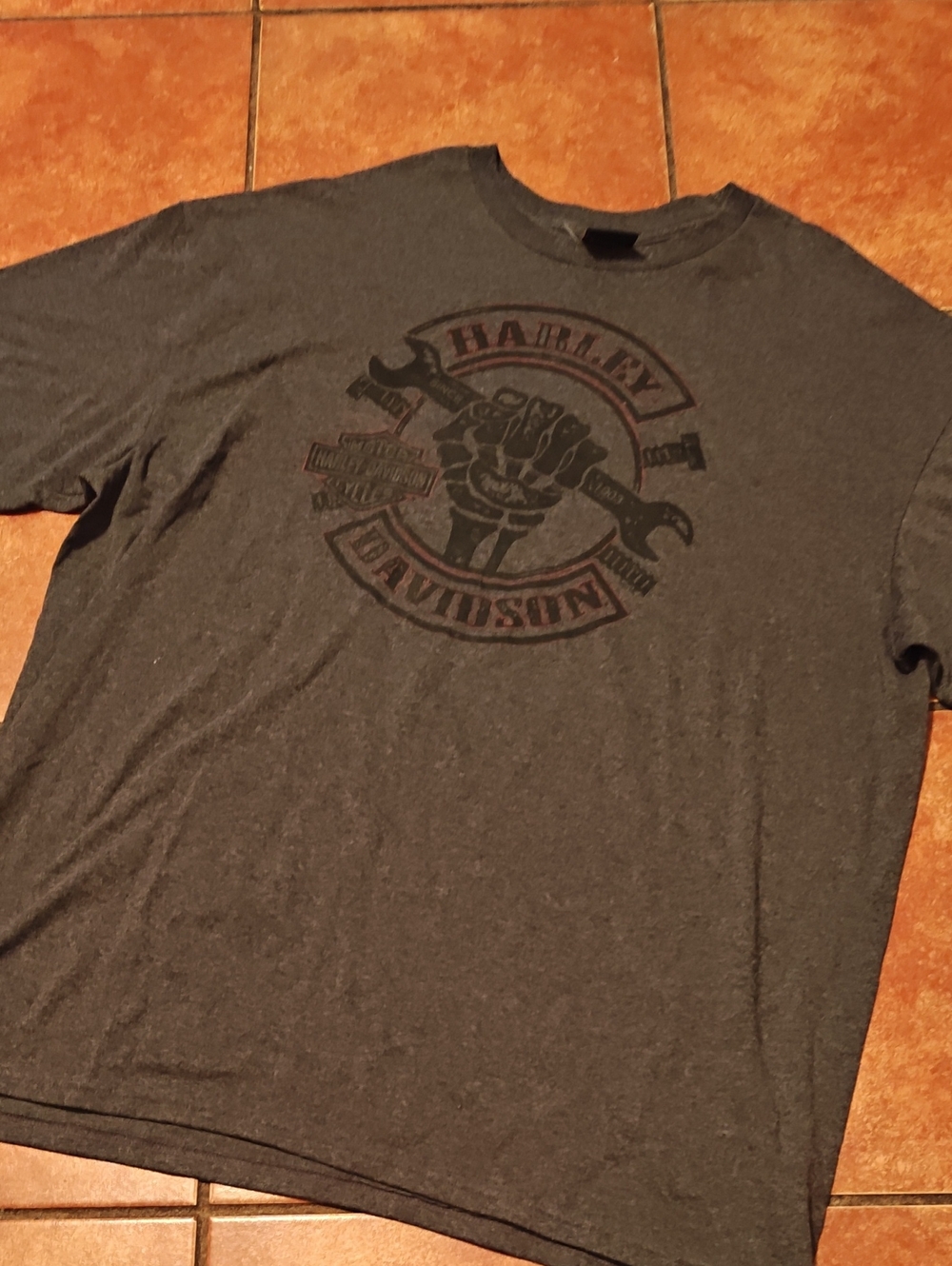 Harley-Davidson Dark Gray Graphic Short Sleeve Tee